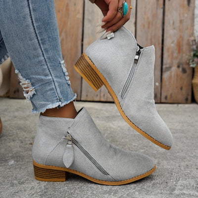 Zuzanna™ | Stylowe Botki z Nowoczesnym Akcentem