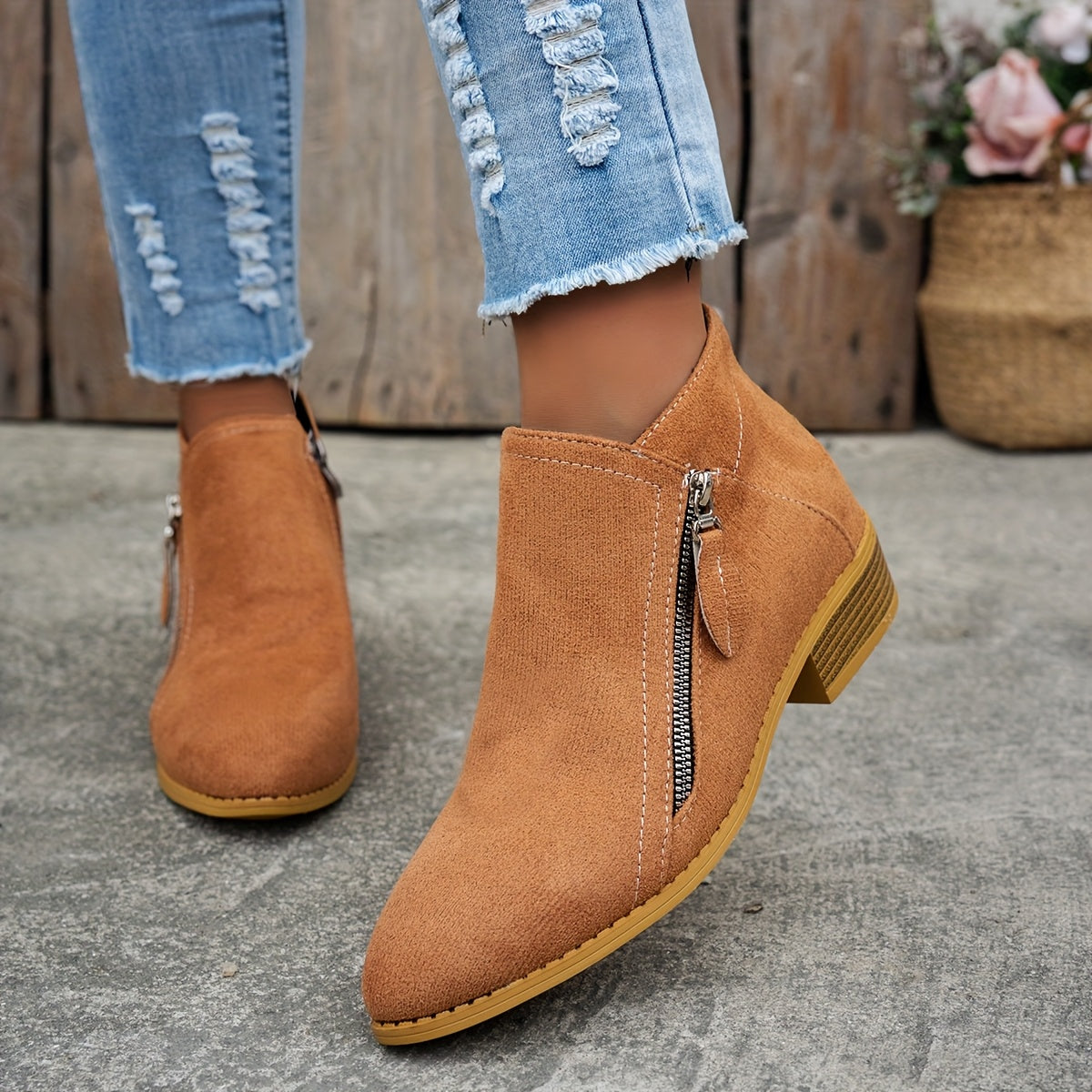 Zuzanna™ | Stylowe Botki z Nowoczesnym Akcentem