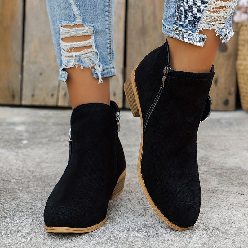 Zuzanna™ | Stylowe Botki z Nowoczesnym Akcentem