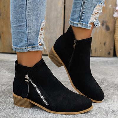 Zuzanna™ | Stylowe Botki z Nowoczesnym Akcentem
