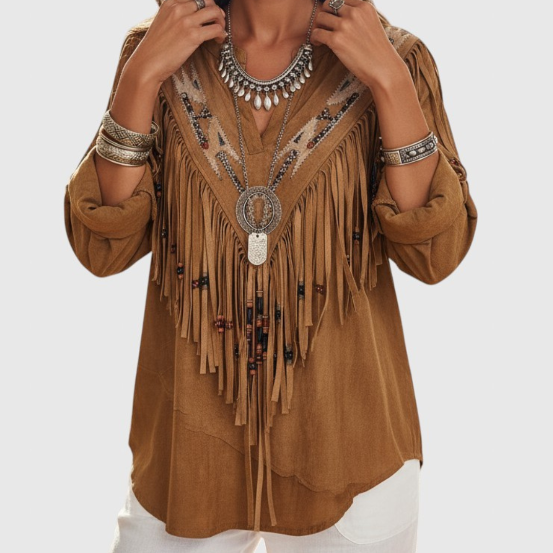 Toselya™ | Bluzka z Frędzlami w Stylu Boho