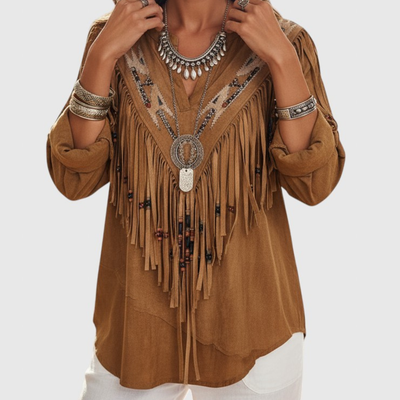 Toselya™ | Bluzka z Frędzlami w Stylu Boho