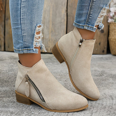 Zuzanna™ | Stylowe Botki z Nowoczesnym Akcentem
