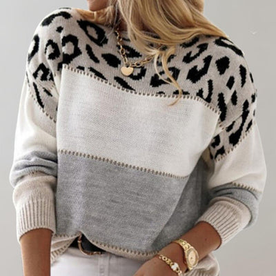 Taryssa™ | Stylowy Sweter z Wzorem Zwierzęcy Nadruk