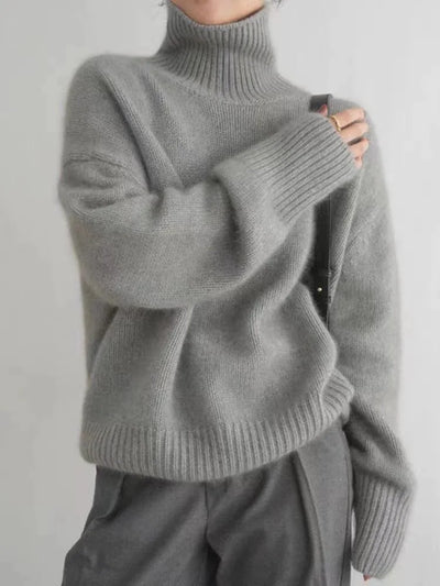 Tawerika™ | Sweter z Golfem w Stylu Minimalistycznym