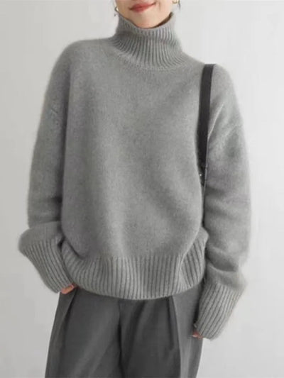 Tawerika™ | Sweter z Golfem w Stylu Minimalistycznym