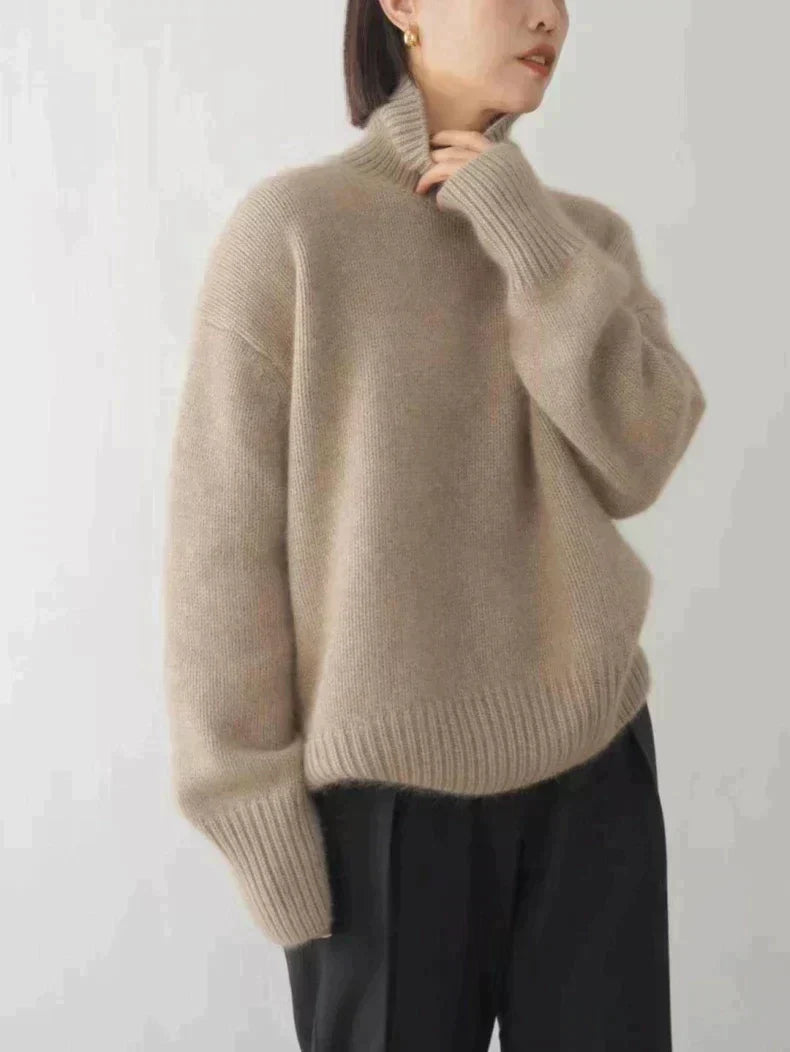 Tawerika™ | Sweter z Golfem w Stylu Minimalistycznym