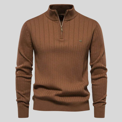 Henrik™ | Sweter z Półgolfem i Zamkiem