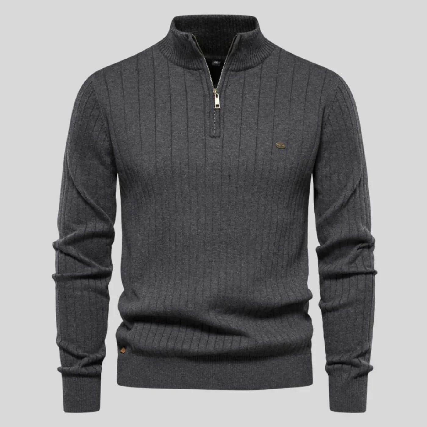 Henrik™ | Sweter z Półgolfem i Zamkiem
