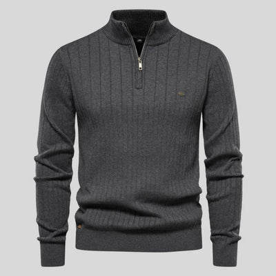 Henrik™ | Sweter z Półgolfem i Zamkiem