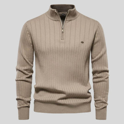 Henrik™ | Sweter z Półgolfem i Zamkiem