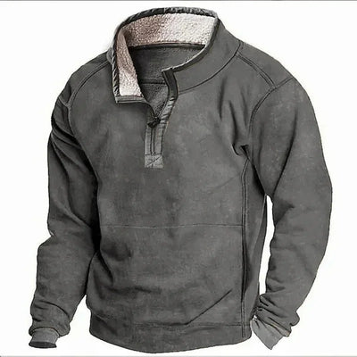 Mateusz™ | Bluza z Półgolfem i Zamkiem