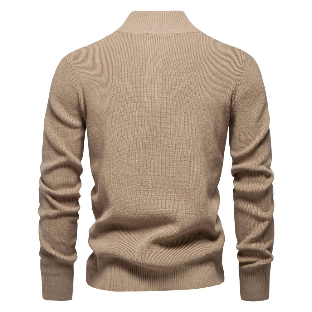 Marek™ | Sweter z Kołnierzem i Guzikami