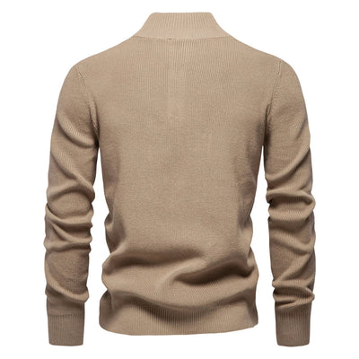 Marek™ | Sweter z Kołnierzem i Guzikami