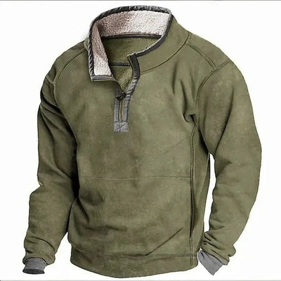 Mateusz™ | Bluza z Półgolfem i Zamkiem