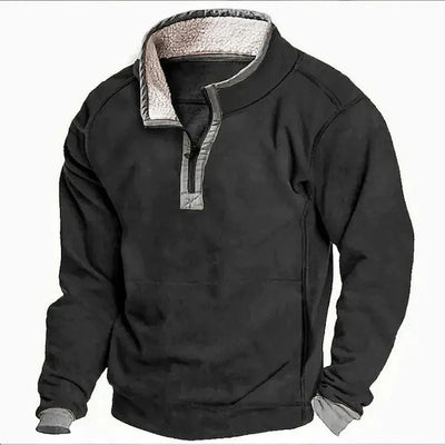 Mateusz™ | Bluza z Półgolfem i Zamkiem