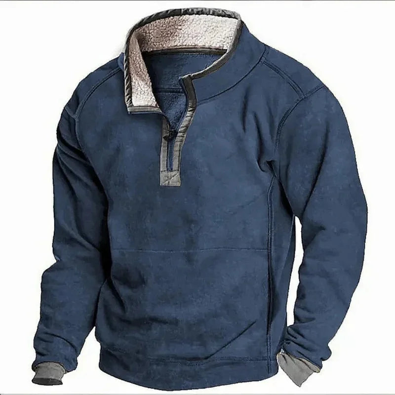 Mateusz™ | Bluza z Półgolfem i Zamkiem