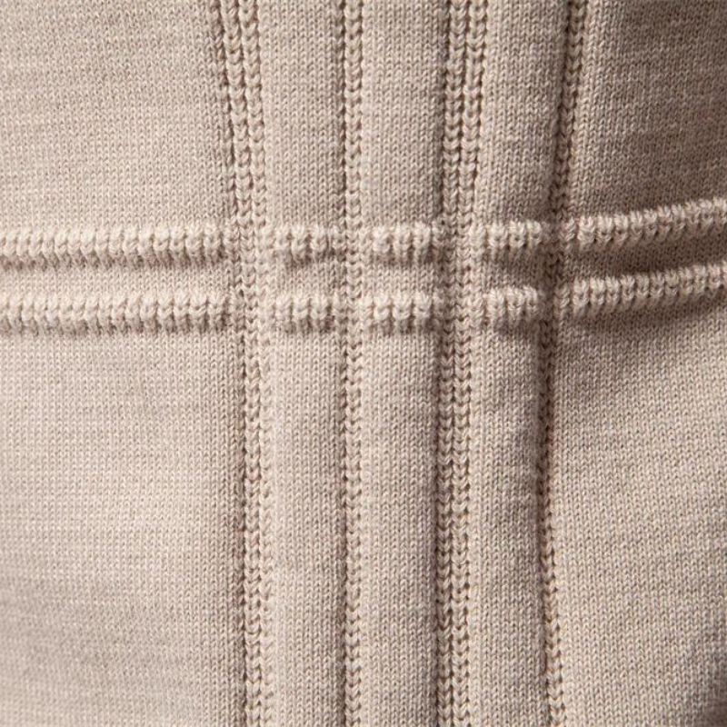 Dravien™ | Sweter Strukturalny z Okrągłym Kołnierzem