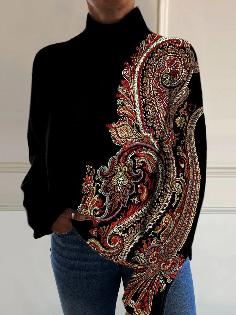 Helena™ | Sweter z Orientalnym Wzorem