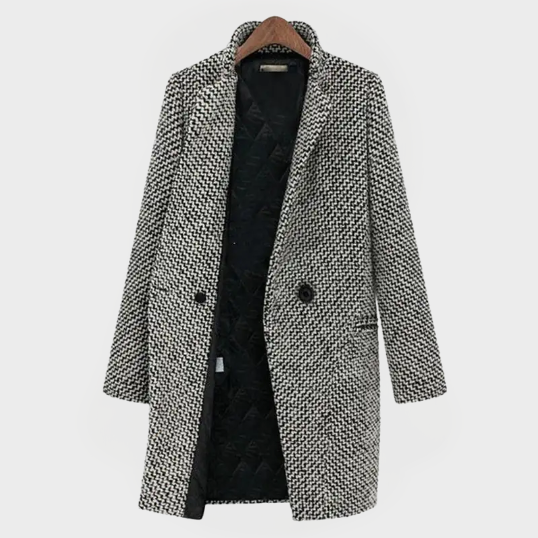 Marlena™ | Stylowy Płaszcz w Pepitkę