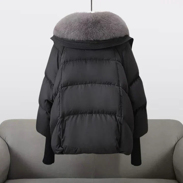 Wioletta™ | Pikowana Kurtka z Eleganckim Kołnierzem