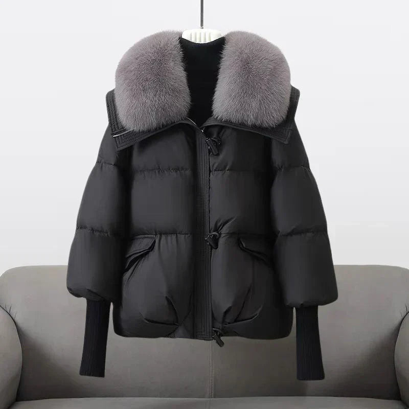 Wioletta™ | Pikowana Kurtka z Eleganckim Kołnierzem