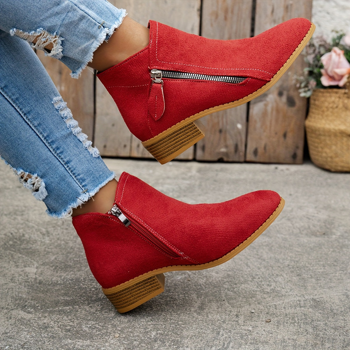Zuzanna™ | Stylowe Botki z Nowoczesnym Akcentem