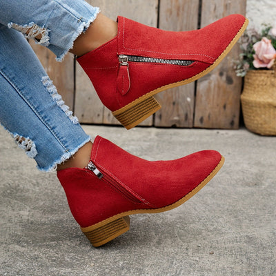 Zuzanna™ | Stylowe Botki z Nowoczesnym Akcentem