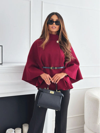 Brynela™ | Stylowa Peleryna z Paskiem w Talii